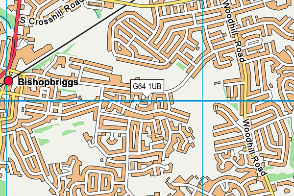 G64 1UB map - OS VectorMap District (Ordnance Survey)