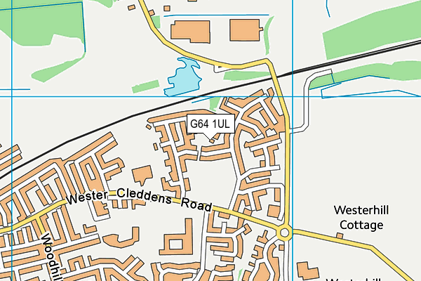 G64 1UL map - OS VectorMap District (Ordnance Survey)