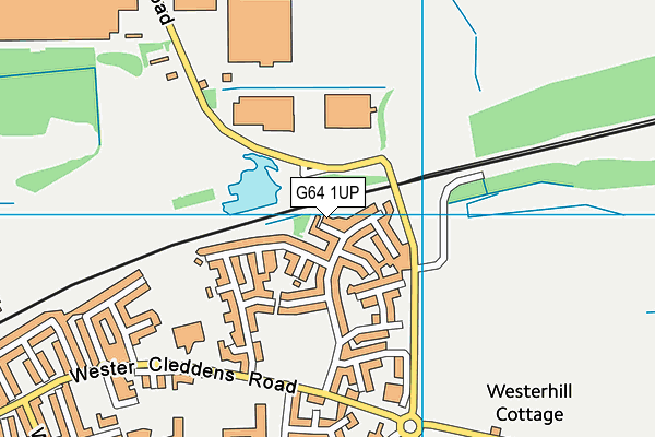 G64 1UP map - OS VectorMap District (Ordnance Survey)