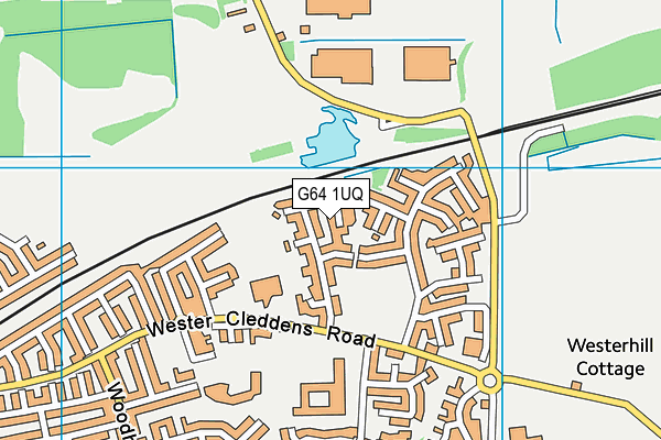 G64 1UQ map - OS VectorMap District (Ordnance Survey)