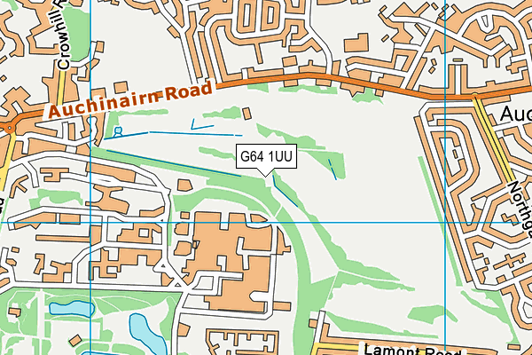 G64 1UU map - OS VectorMap District (Ordnance Survey)