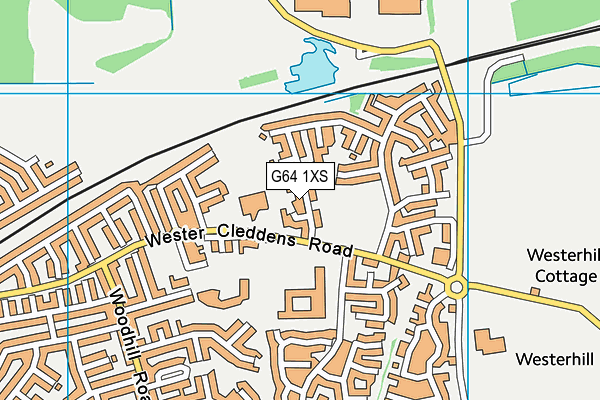 G64 1XS map - OS VectorMap District (Ordnance Survey)