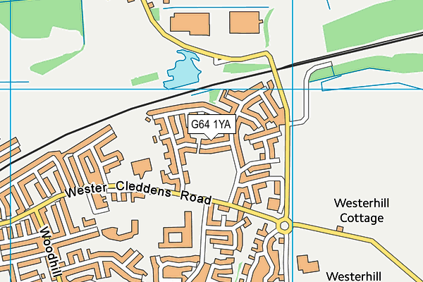 G64 1YA map - OS VectorMap District (Ordnance Survey)