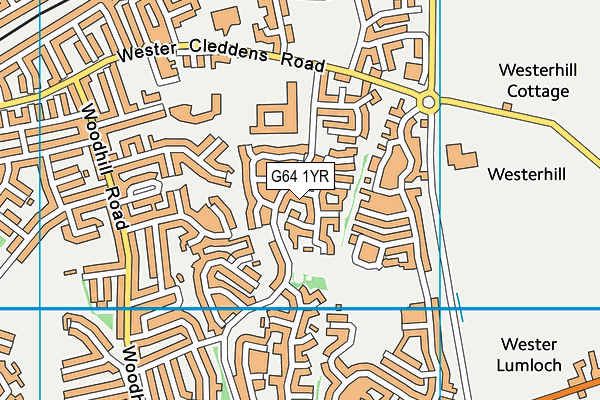 G64 1YR map - OS VectorMap District (Ordnance Survey)