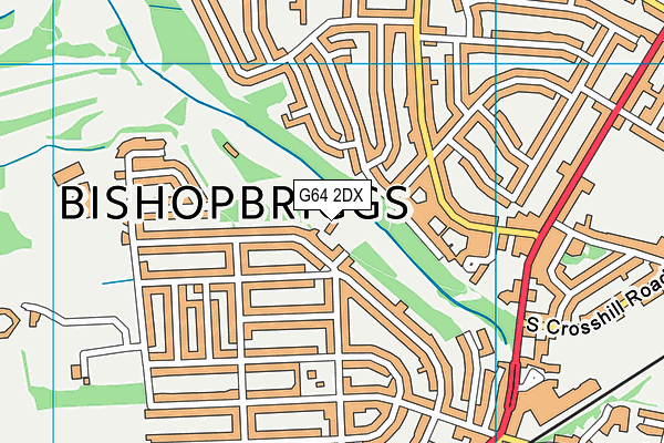 G64 2DX map - OS VectorMap District (Ordnance Survey)