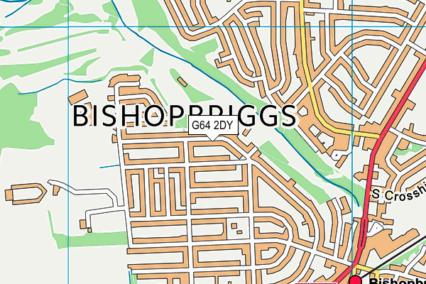 G64 2DY map - OS VectorMap District (Ordnance Survey)