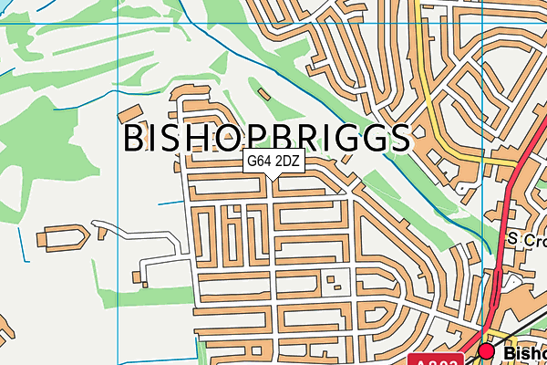 G64 2DZ map - OS VectorMap District (Ordnance Survey)