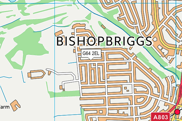 G64 2EL map - OS VectorMap District (Ordnance Survey)