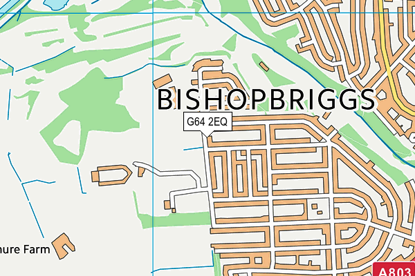 G64 2EQ map - OS VectorMap District (Ordnance Survey)