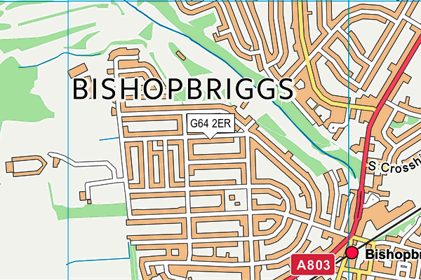 G64 2ER map - OS VectorMap District (Ordnance Survey)