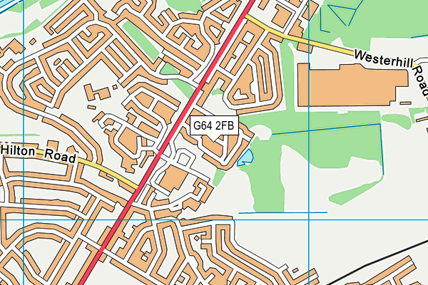 G64 2FB map - OS VectorMap District (Ordnance Survey)