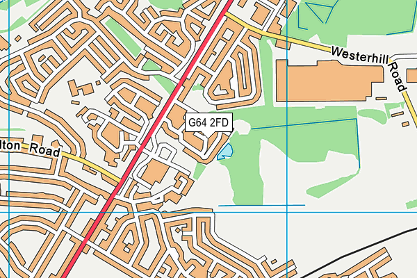 G64 2FD map - OS VectorMap District (Ordnance Survey)