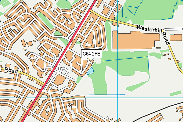 G64 2FE map - OS VectorMap District (Ordnance Survey)