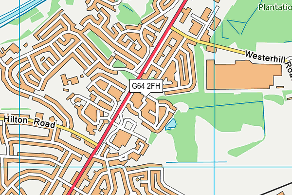 G64 2FH map - OS VectorMap District (Ordnance Survey)