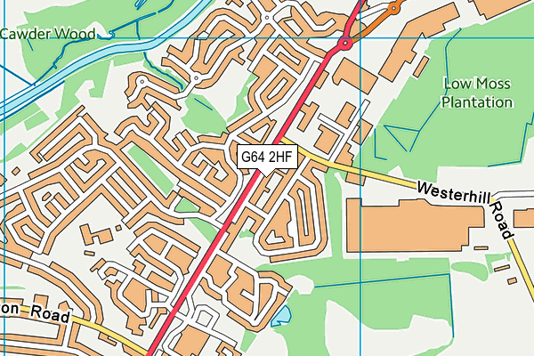 G64 2HF map - OS VectorMap District (Ordnance Survey)