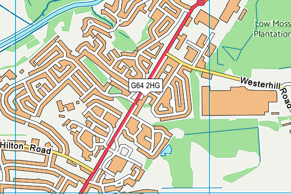 G64 2HG map - OS VectorMap District (Ordnance Survey)