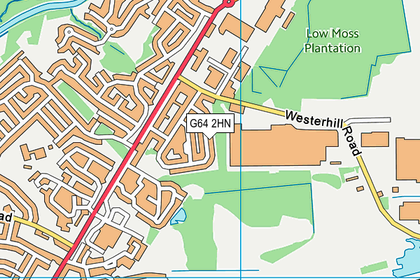 G64 2HN map - OS VectorMap District (Ordnance Survey)