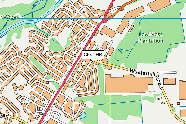 G64 2HR map - OS VectorMap District (Ordnance Survey)