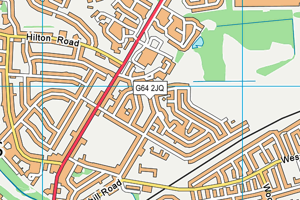 G64 2JQ map - OS VectorMap District (Ordnance Survey)