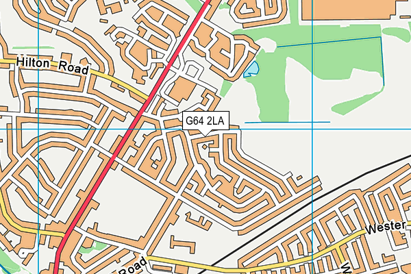 G64 2LA map - OS VectorMap District (Ordnance Survey)