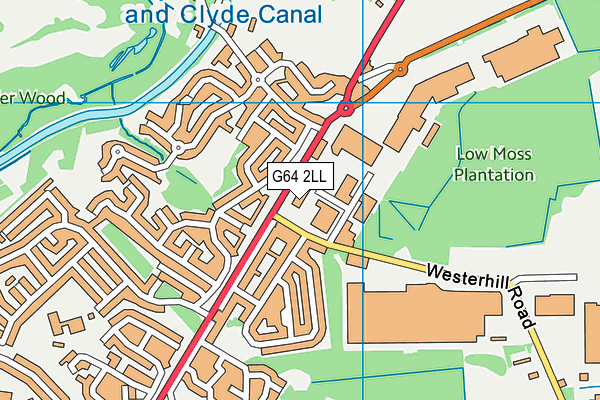 G64 2LL map - OS VectorMap District (Ordnance Survey)