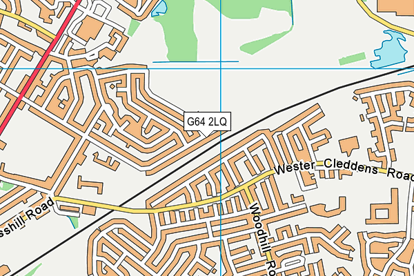 G64 2LQ map - OS VectorMap District (Ordnance Survey)