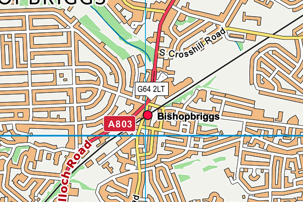 G64 2LT map - OS VectorMap District (Ordnance Survey)