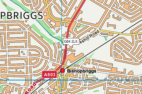 G64 2LX map - OS VectorMap District (Ordnance Survey)