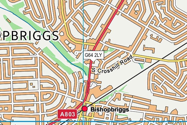 G64 2LY map - OS VectorMap District (Ordnance Survey)
