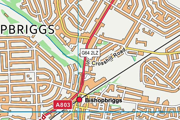G64 2LZ map - OS VectorMap District (Ordnance Survey)