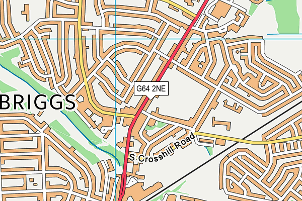 G64 2NE map - OS VectorMap District (Ordnance Survey)