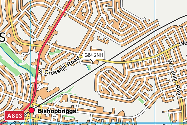 G64 2NH map - OS VectorMap District (Ordnance Survey)