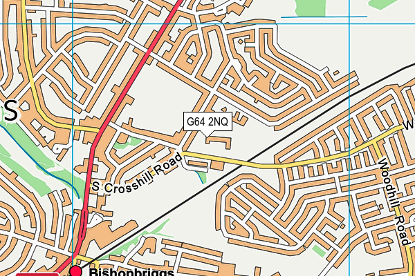 G64 2NQ map - OS VectorMap District (Ordnance Survey)