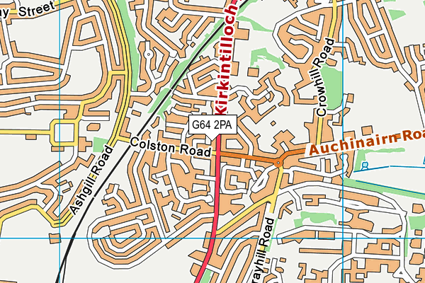 G64 2PA map - OS VectorMap District (Ordnance Survey)