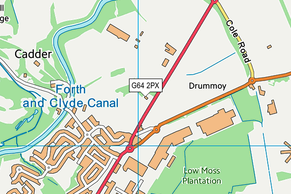 G64 2PX map - OS VectorMap District (Ordnance Survey)