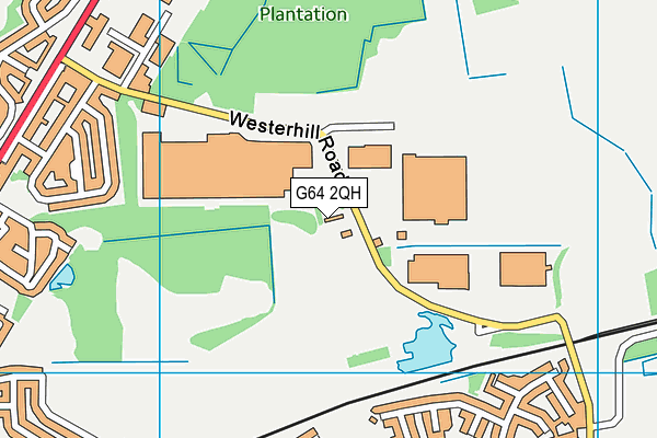 G64 2QH map - OS VectorMap District (Ordnance Survey)