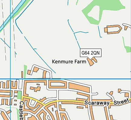 G64 2QN map - OS VectorMap District (Ordnance Survey)