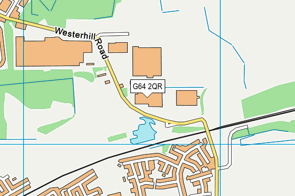 G64 2QR map - OS VectorMap District (Ordnance Survey)