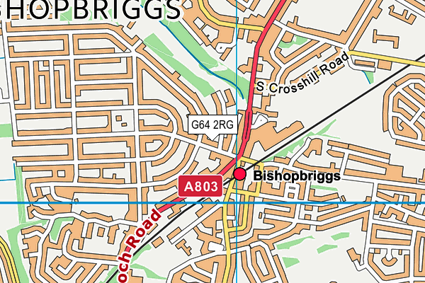 G64 2RG map - OS VectorMap District (Ordnance Survey)