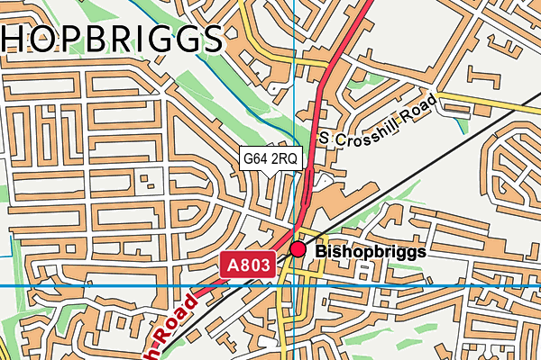 G64 2RQ map - OS VectorMap District (Ordnance Survey)