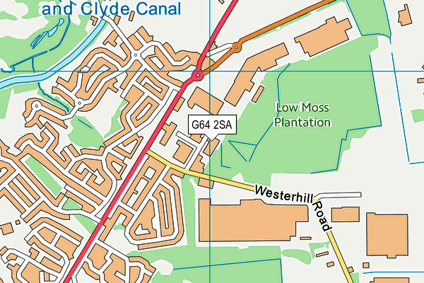 G64 2SA map - OS VectorMap District (Ordnance Survey)