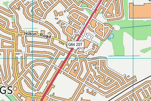 G64 2ST map - OS VectorMap District (Ordnance Survey)