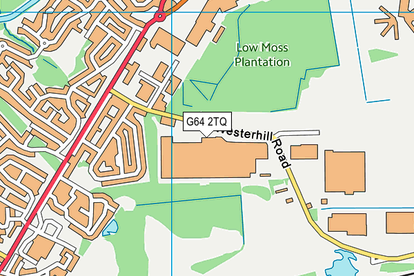 G64 2TQ map - OS VectorMap District (Ordnance Survey)