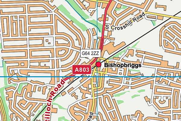 G64 2ZZ map - OS VectorMap District (Ordnance Survey)