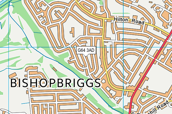 G64 3AD map - OS VectorMap District (Ordnance Survey)