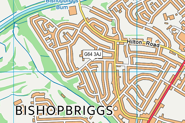 G64 3AJ map - OS VectorMap District (Ordnance Survey)