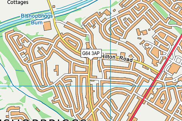 G64 3AP map - OS VectorMap District (Ordnance Survey)