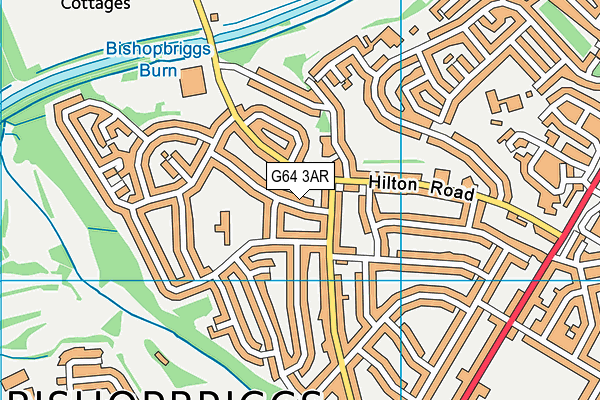 G64 3AR map - OS VectorMap District (Ordnance Survey)