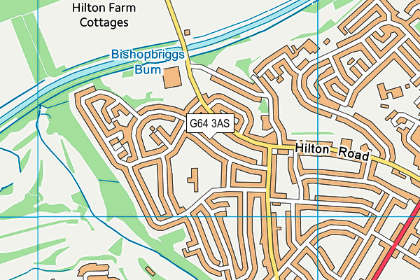 G64 3AS map - OS VectorMap District (Ordnance Survey)