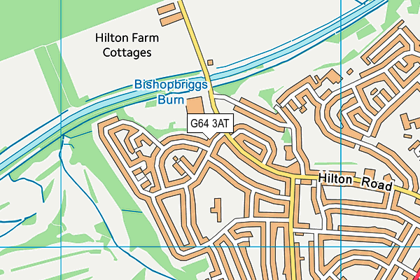 G64 3AT map - OS VectorMap District (Ordnance Survey)